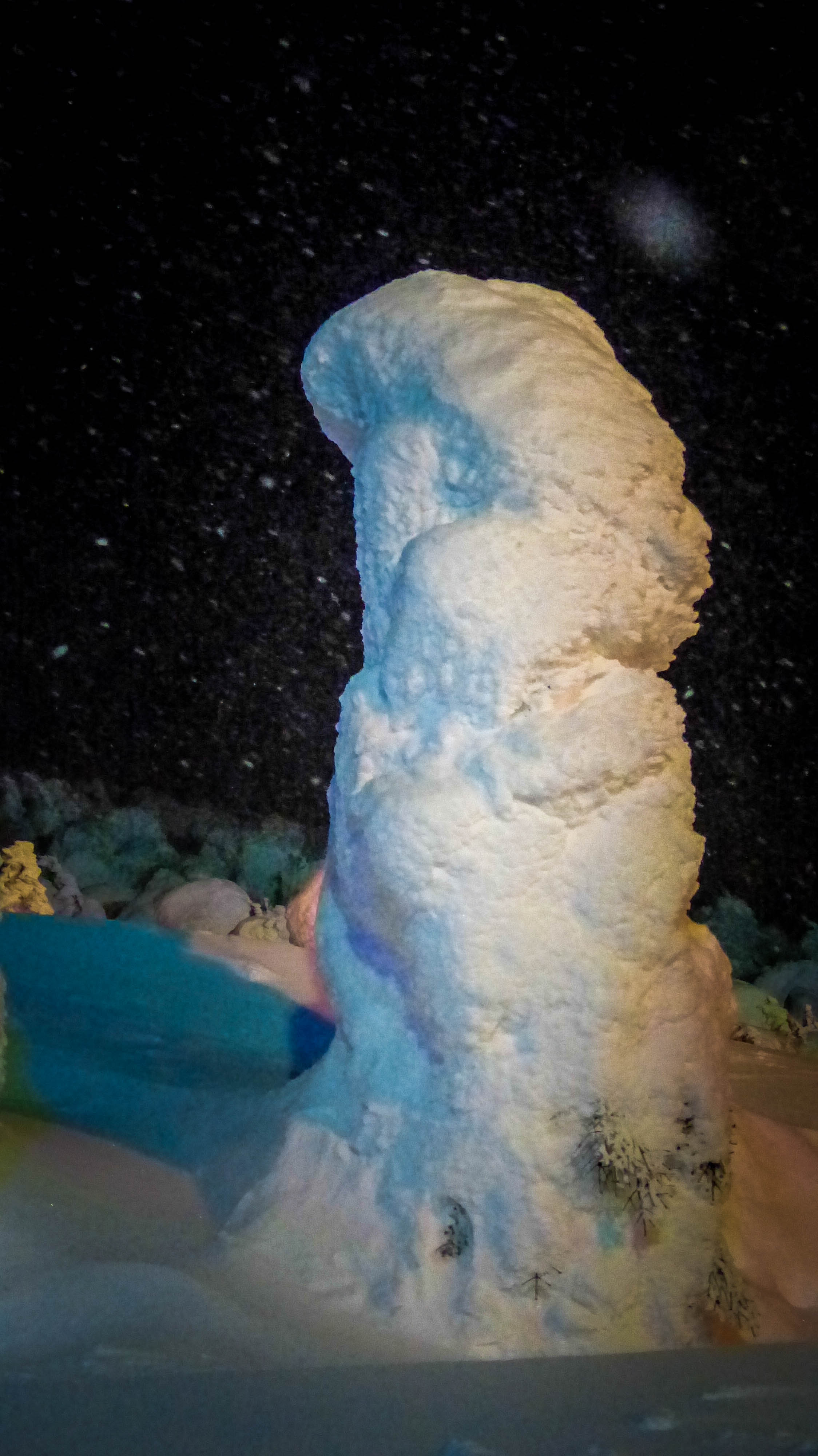 Ice monsters on the top of Zao.