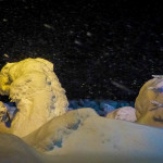 Ice monsters on the top of Zao.