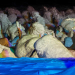 Ice monsters on the top of Zao.