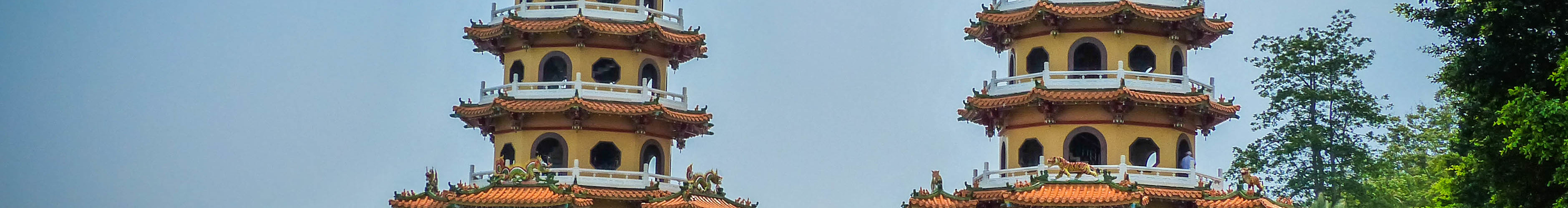 the Dragon and Tiger Pagodas at Lotus Pond