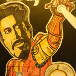 Portland Saturday Market Iron Man chariacture