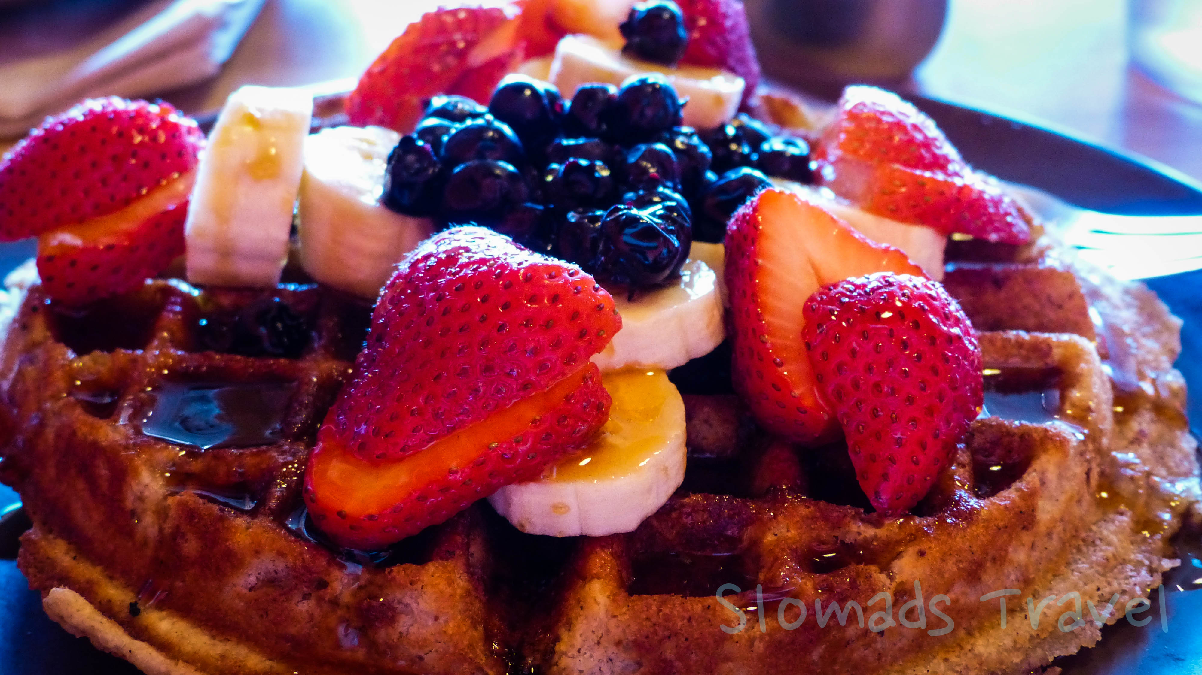 gluten free fruit waffles
