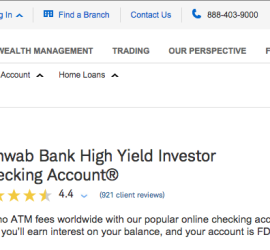 Schwab High Yield Investor Checking Account