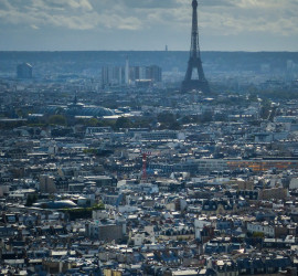 Paris, France, as seen from Sacre Coeur.