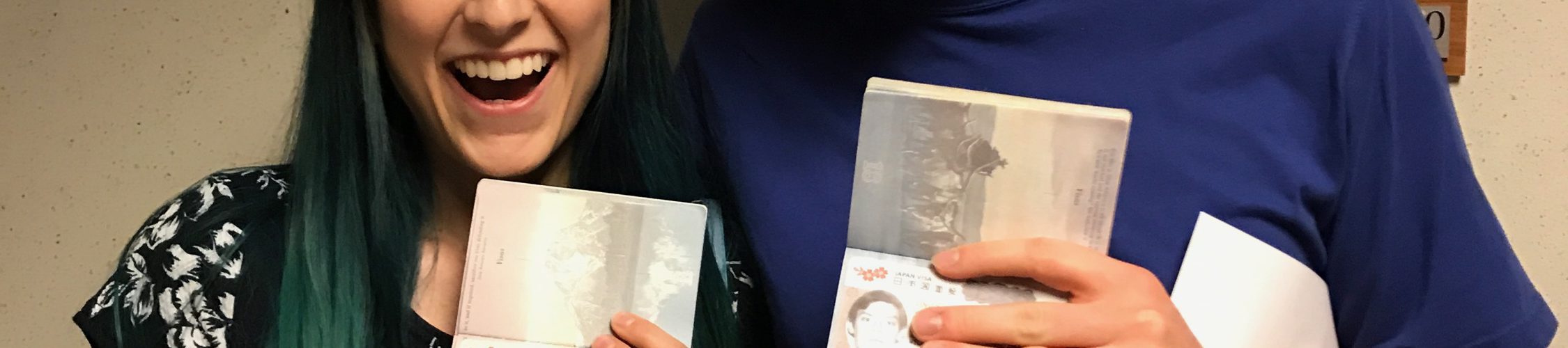 Jeff and me after getting our visas.